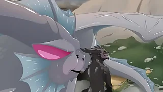 Pequeño dragón se consent chilled through herramienta de su amigo